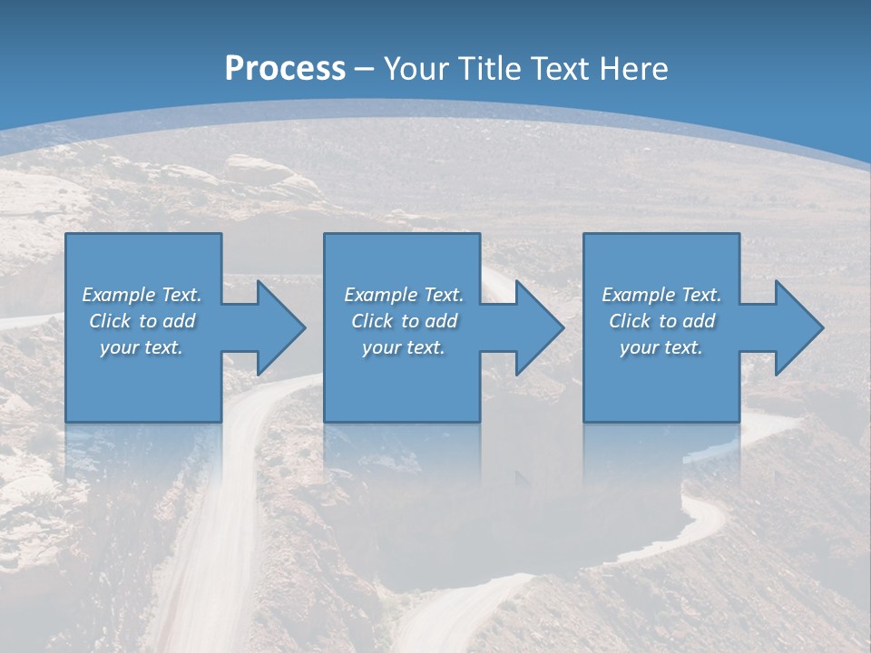 A Scenic View Of A Canyon With A Road Going Through It PowerPoint Template