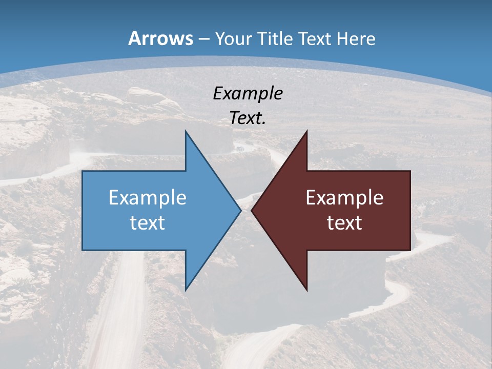 A Scenic View Of A Canyon With A Road Going Through It PowerPoint Template
