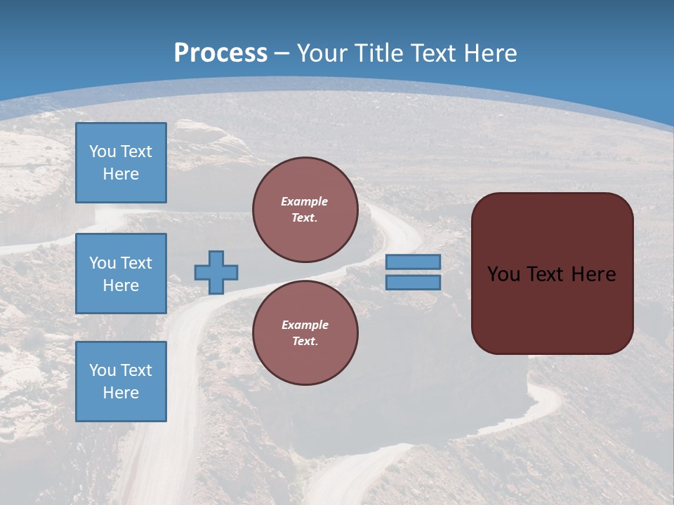 A Scenic View Of A Canyon With A Road Going Through It PowerPoint Template