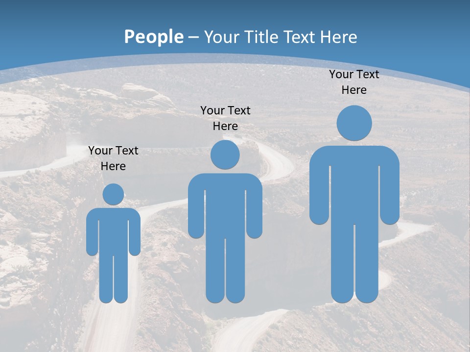 A Scenic View Of A Canyon With A Road Going Through It PowerPoint Template