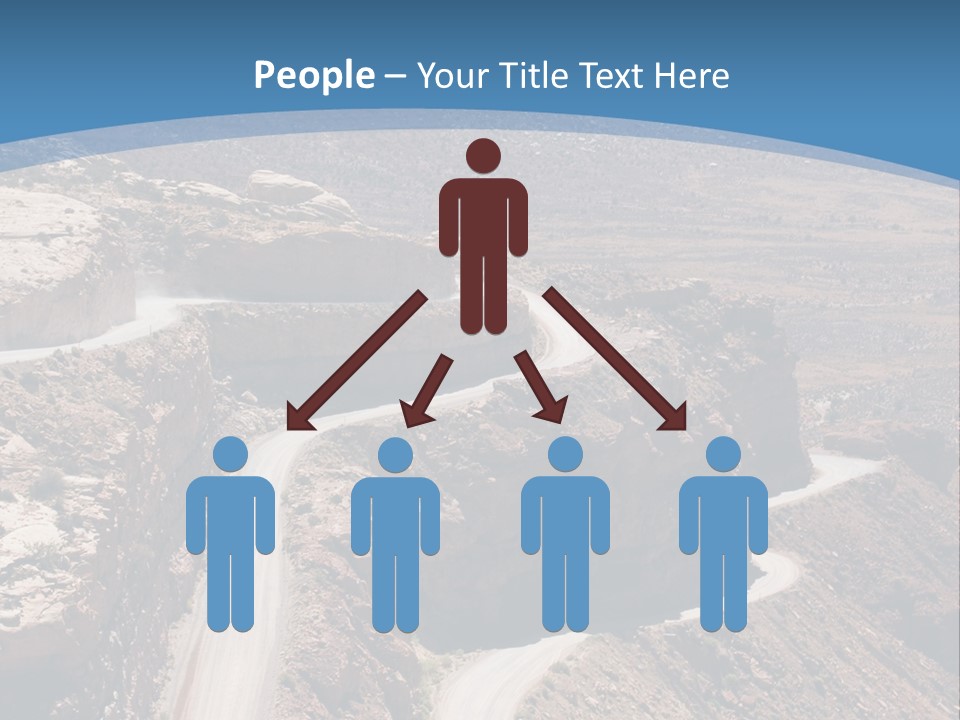 A Scenic View Of A Canyon With A Road Going Through It PowerPoint Template