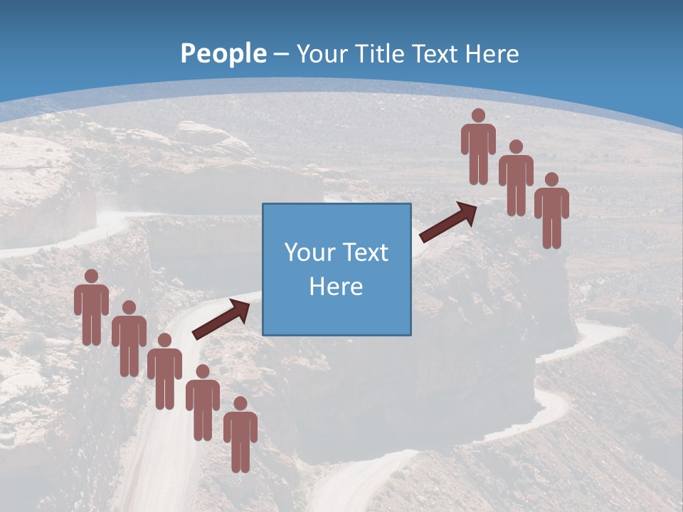 A Scenic View Of A Canyon With A Road Going Through It PowerPoint Template