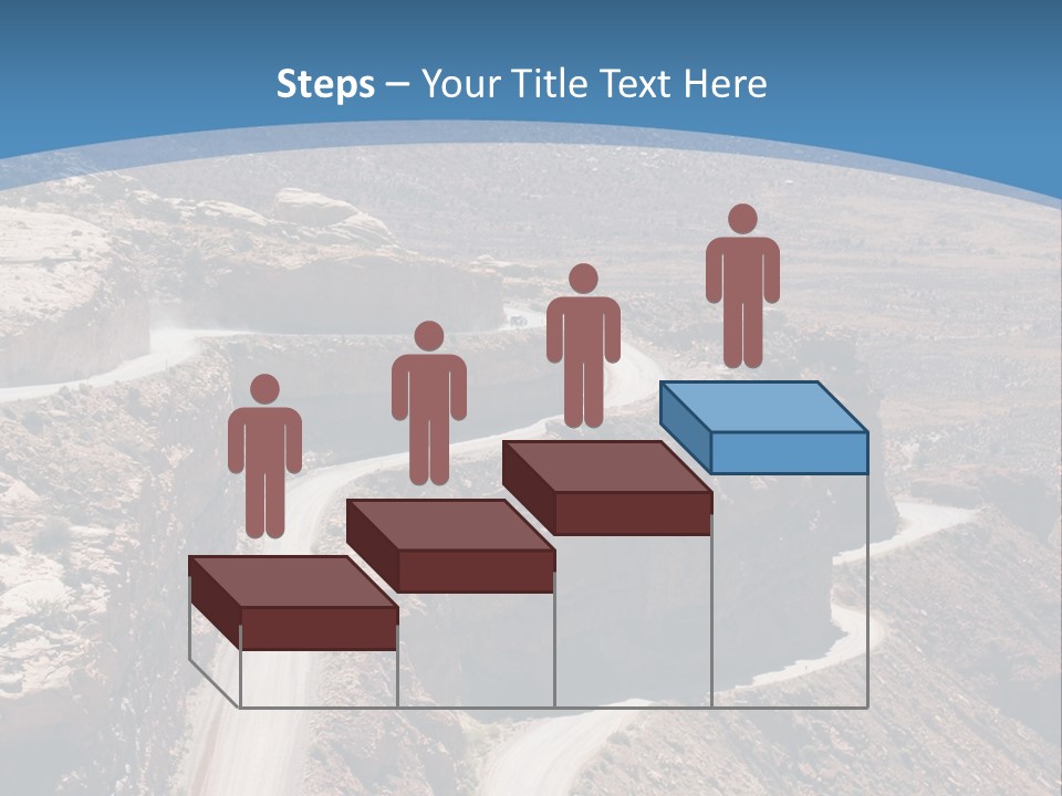 A Scenic View Of A Canyon With A Road Going Through It PowerPoint Template