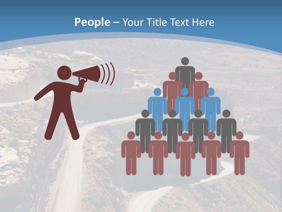 A Scenic View Of A Canyon With A Road Going Through It PowerPoint Template