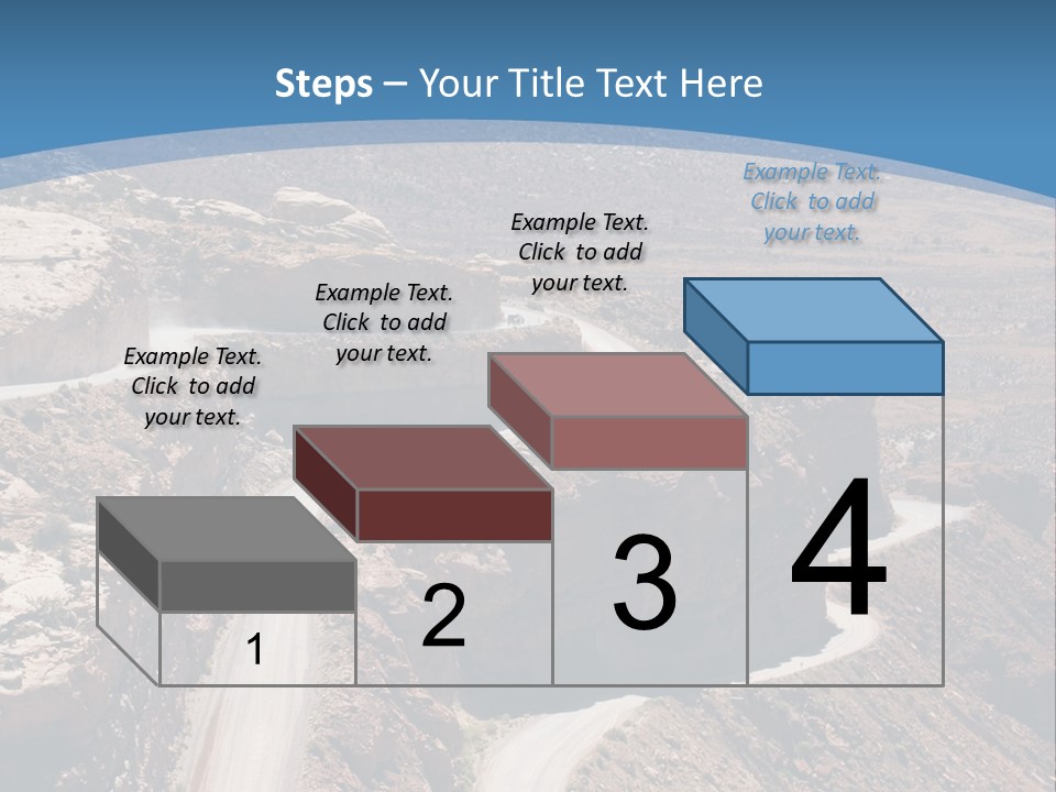 A Scenic View Of A Canyon With A Road Going Through It PowerPoint Template