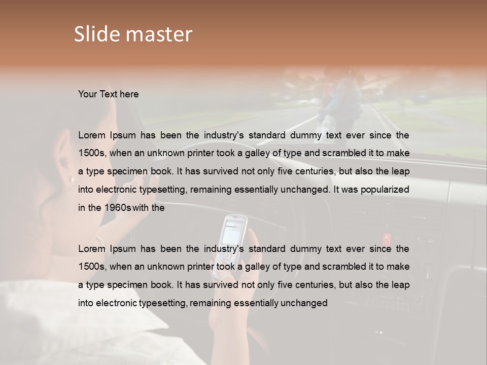 Outdoor Anthriscus Macro PowerPoint Template