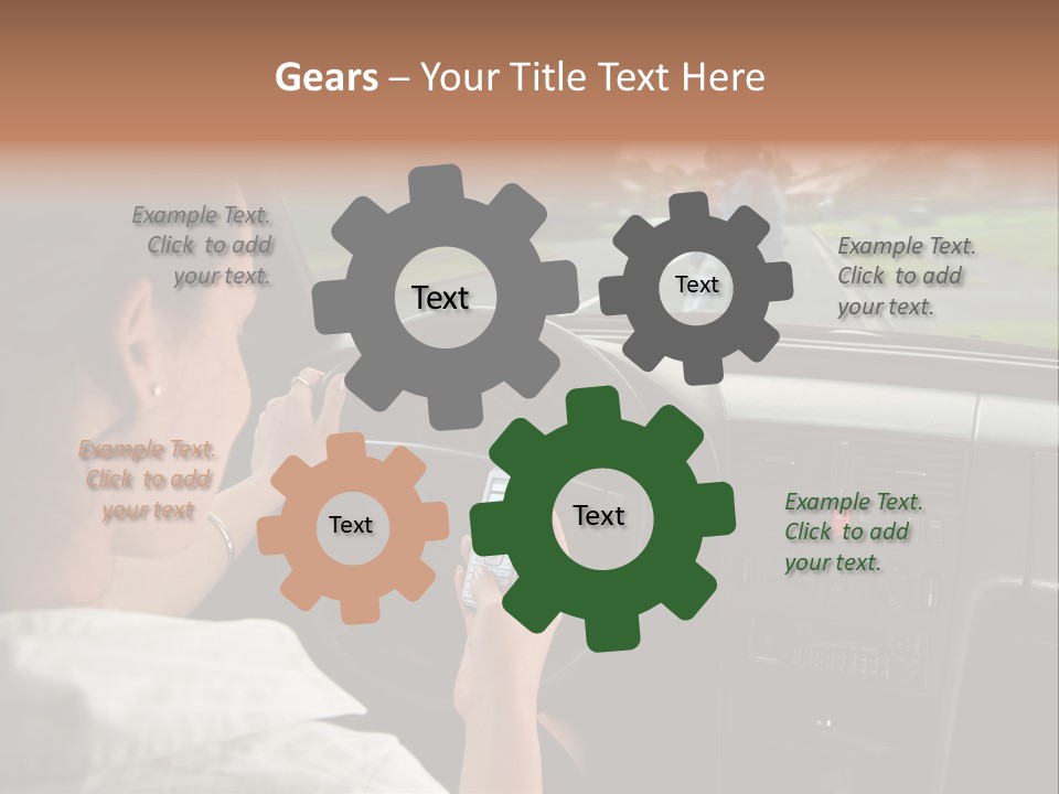 Outdoor Anthriscus Macro PowerPoint Template