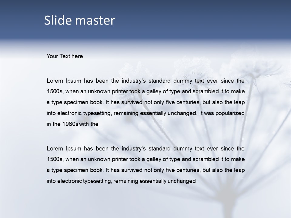 Outdoor Anthriscus Macro PowerPoint Template