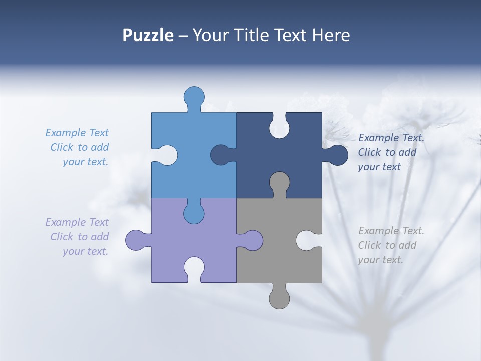 Outdoor Anthriscus Macro PowerPoint Template