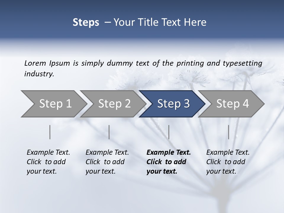 Outdoor Anthriscus Macro PowerPoint Template