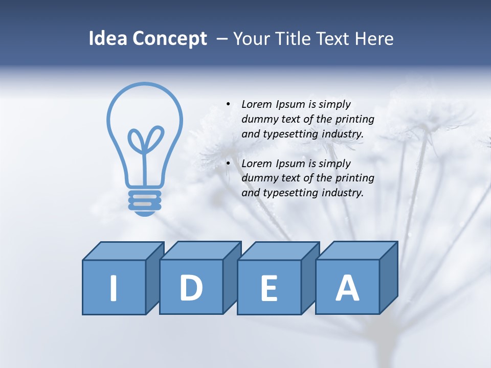 Outdoor Anthriscus Macro PowerPoint Template