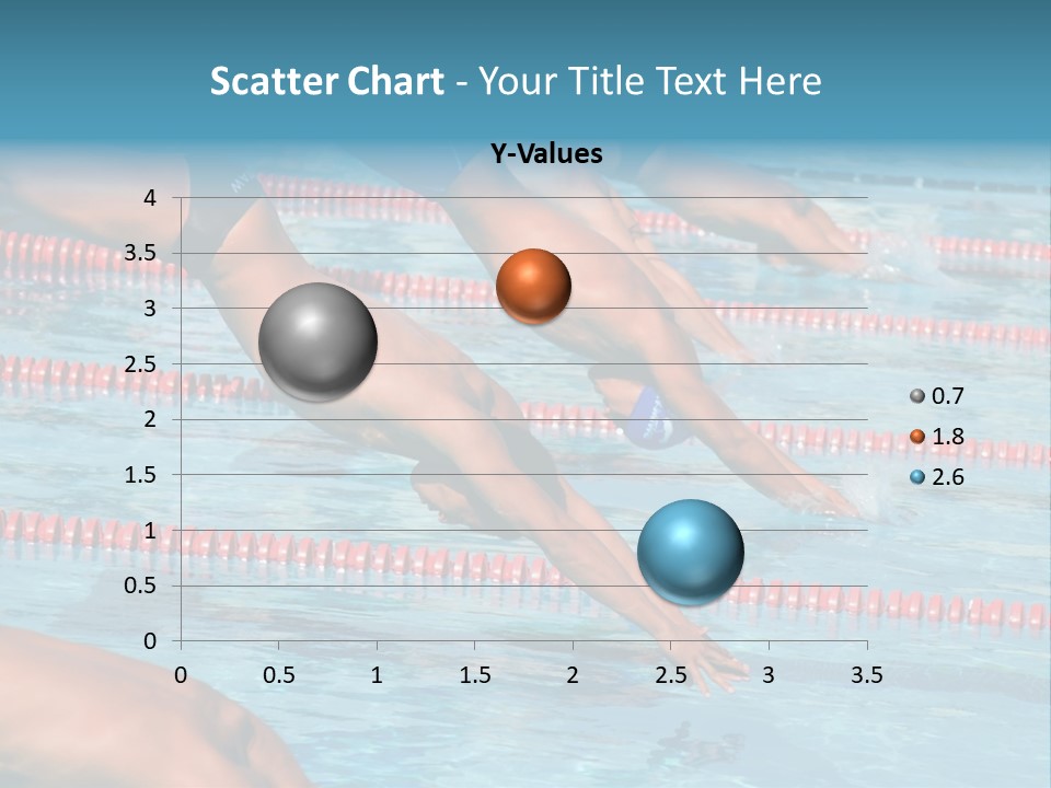 A Group Of People Diving In A Swimming Pool PowerPoint Template