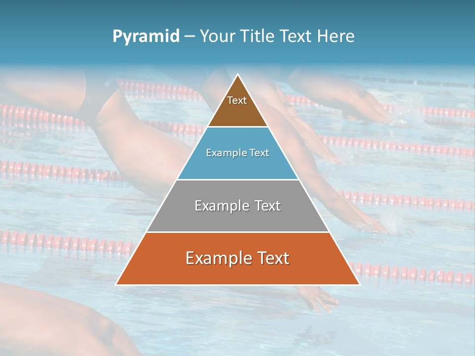 A Group Of People Diving In A Swimming Pool PowerPoint Template