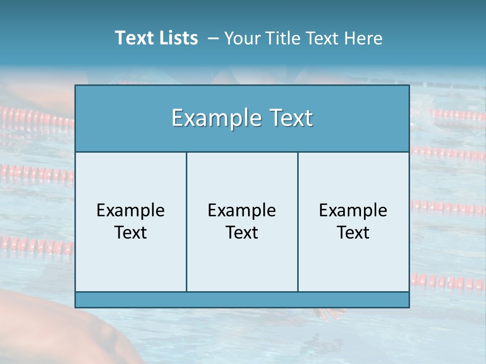 A Group Of People Diving In A Swimming Pool PowerPoint Template