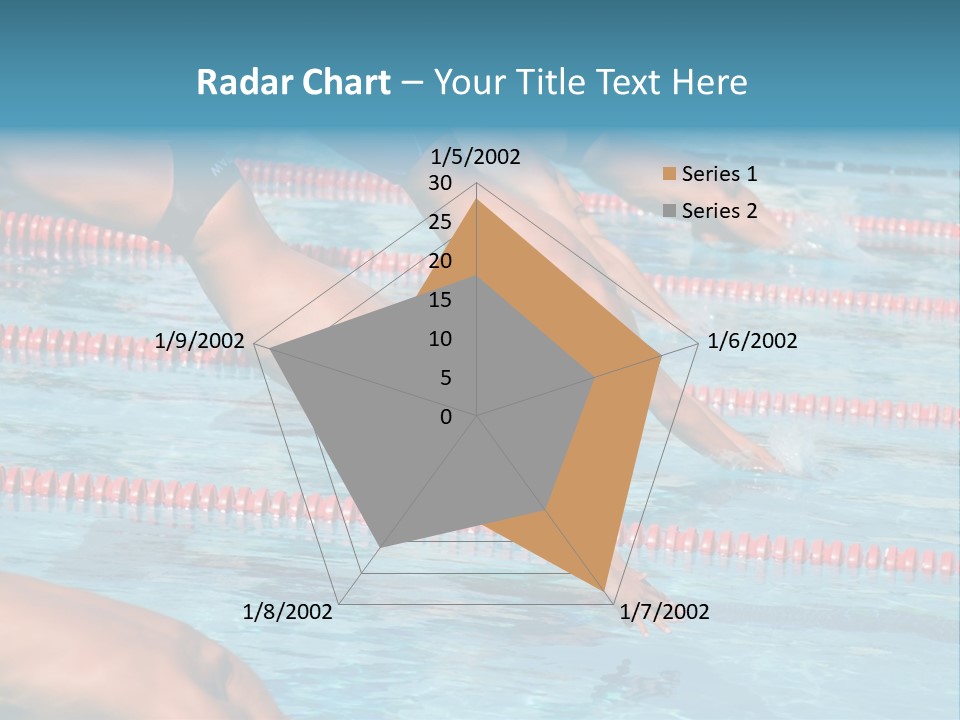 A Group Of People Diving In A Swimming Pool PowerPoint Template