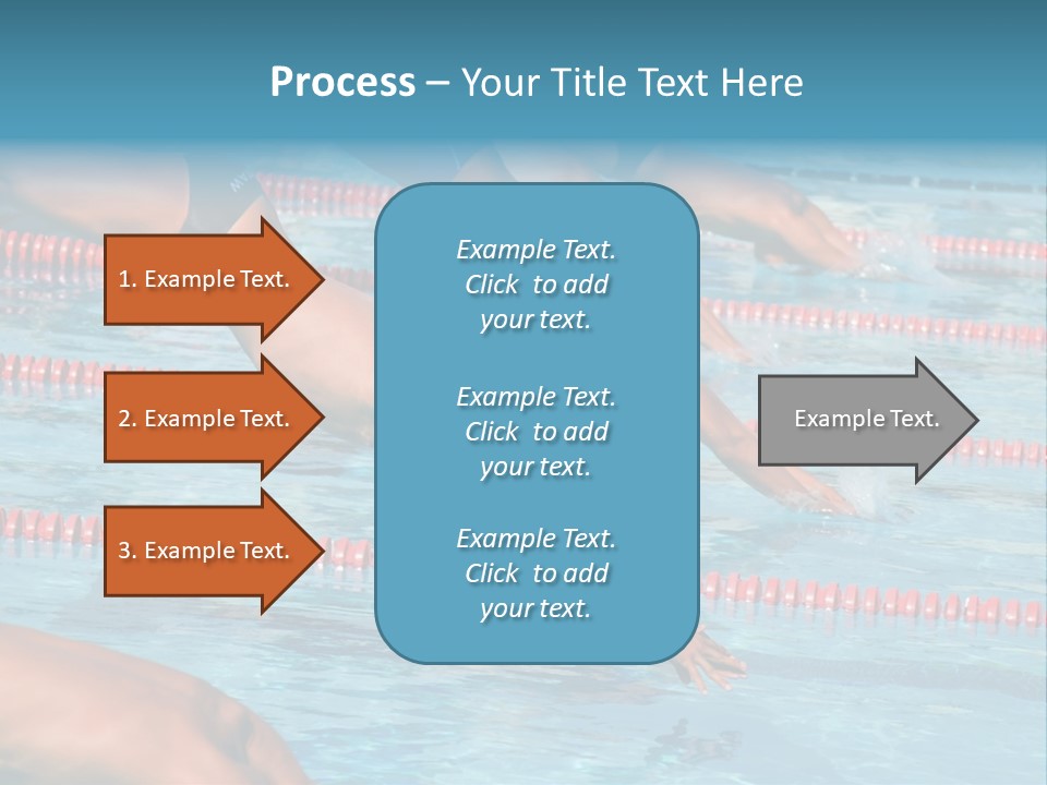A Group Of People Diving In A Swimming Pool PowerPoint Template
