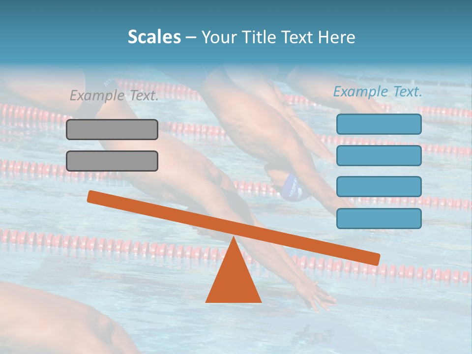 A Group Of People Diving In A Swimming Pool PowerPoint Template
