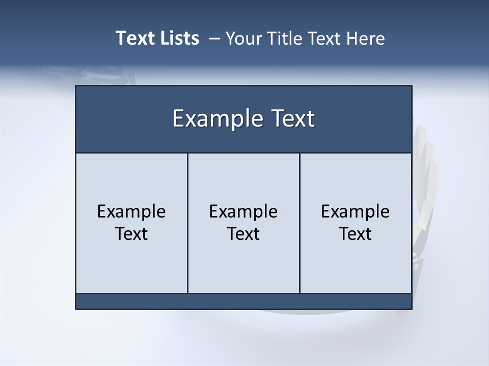 A Blue Diamond In The Middle Of A Chain PowerPoint Template