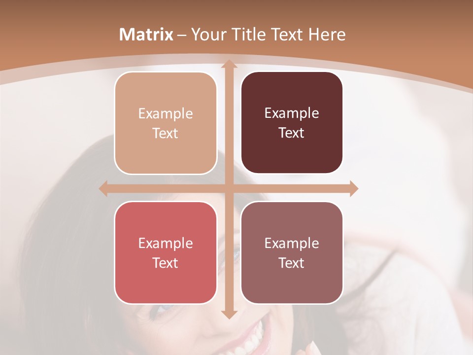 A Woman Laying On A Couch With A Smile On Her Face PowerPoint Template