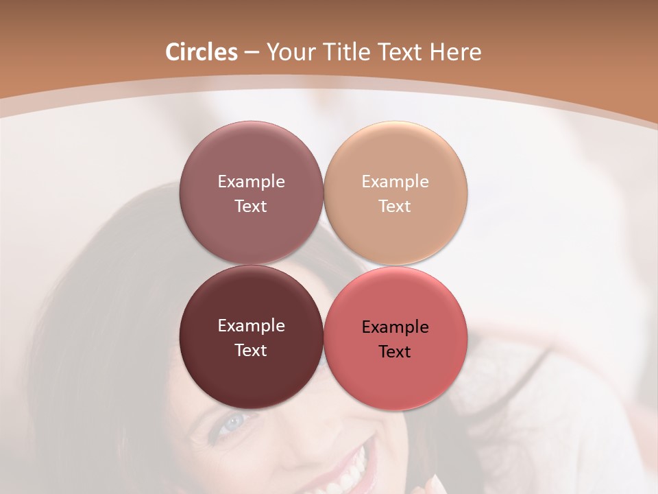 A Woman Laying On A Couch With A Smile On Her Face PowerPoint Template