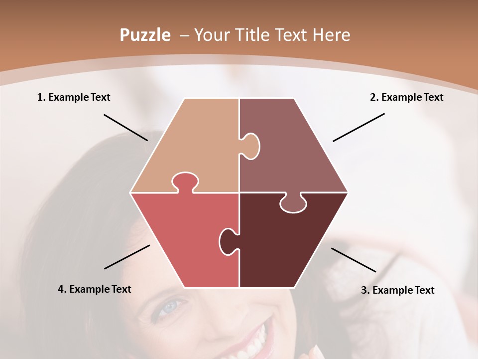 A Woman Laying On A Couch With A Smile On Her Face PowerPoint Template
