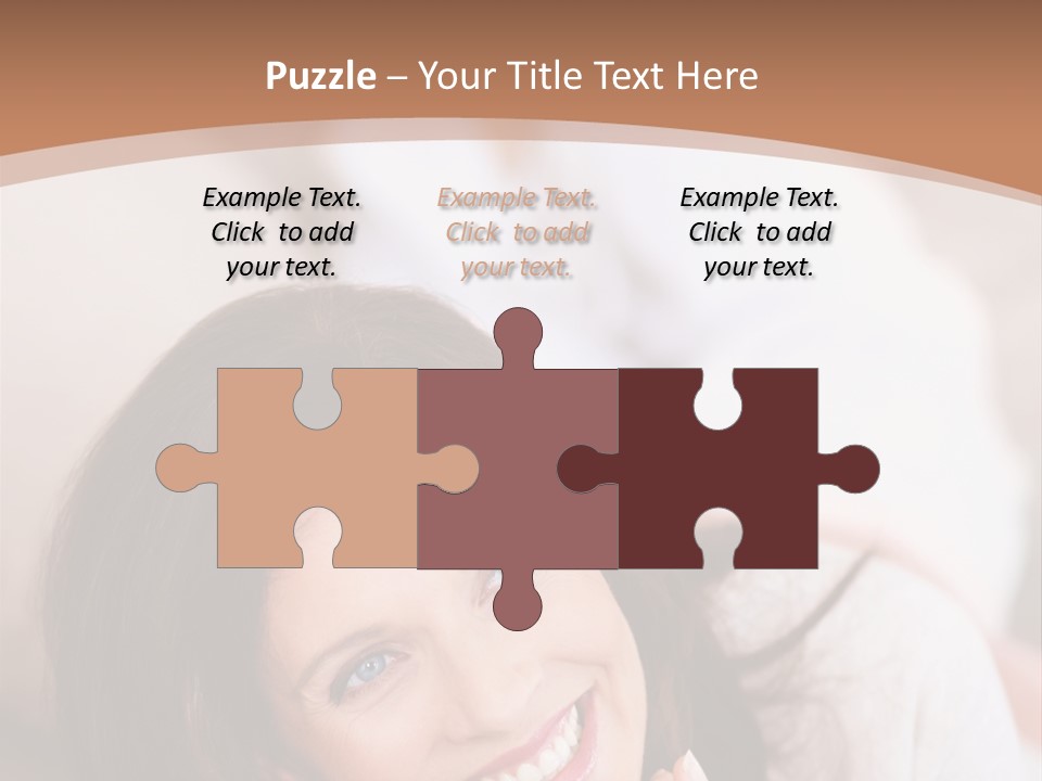 A Woman Laying On A Couch With A Smile On Her Face PowerPoint Template