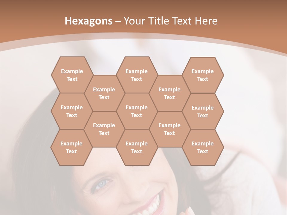 A Woman Laying On A Couch With A Smile On Her Face PowerPoint Template