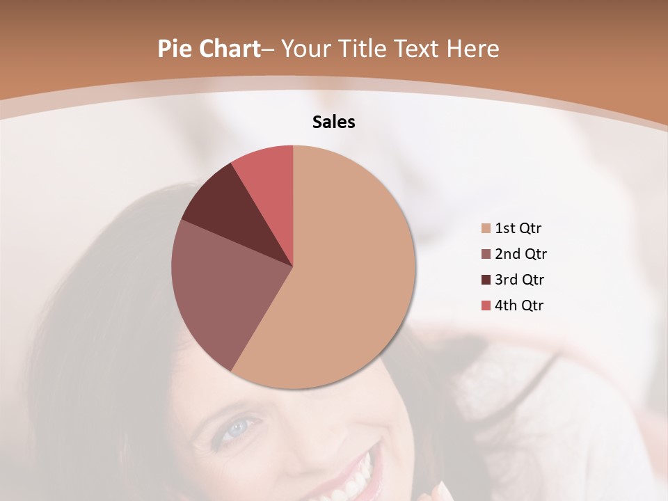 A Woman Laying On A Couch With A Smile On Her Face PowerPoint Template