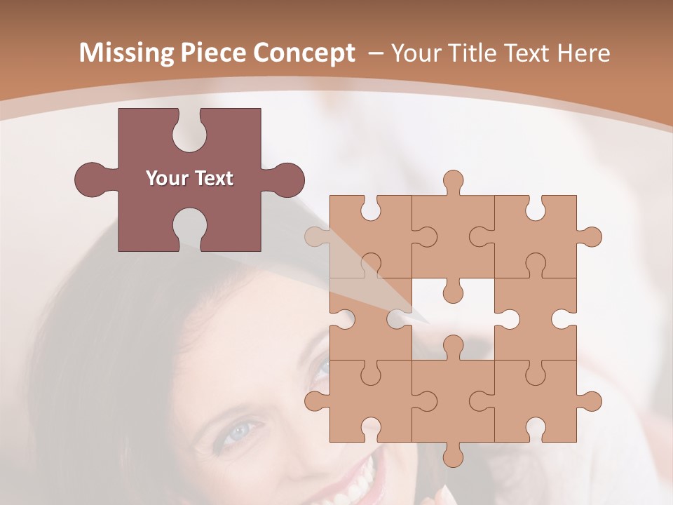 A Woman Laying On A Couch With A Smile On Her Face PowerPoint Template