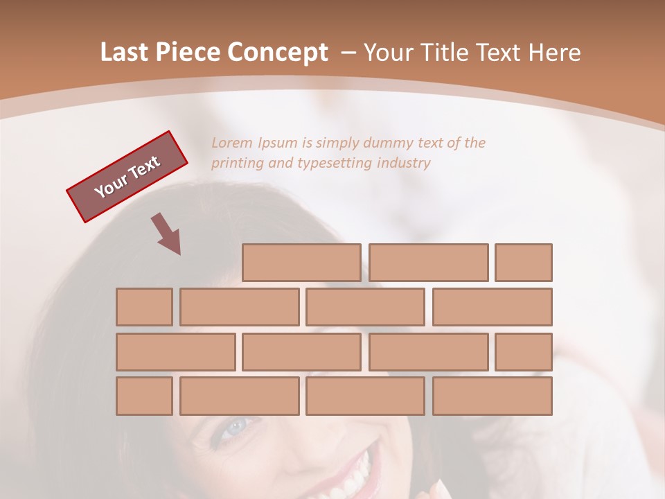 A Woman Laying On A Couch With A Smile On Her Face PowerPoint Template