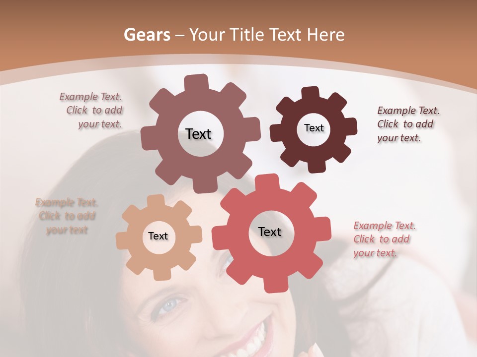 A Woman Laying On A Couch With A Smile On Her Face PowerPoint Template