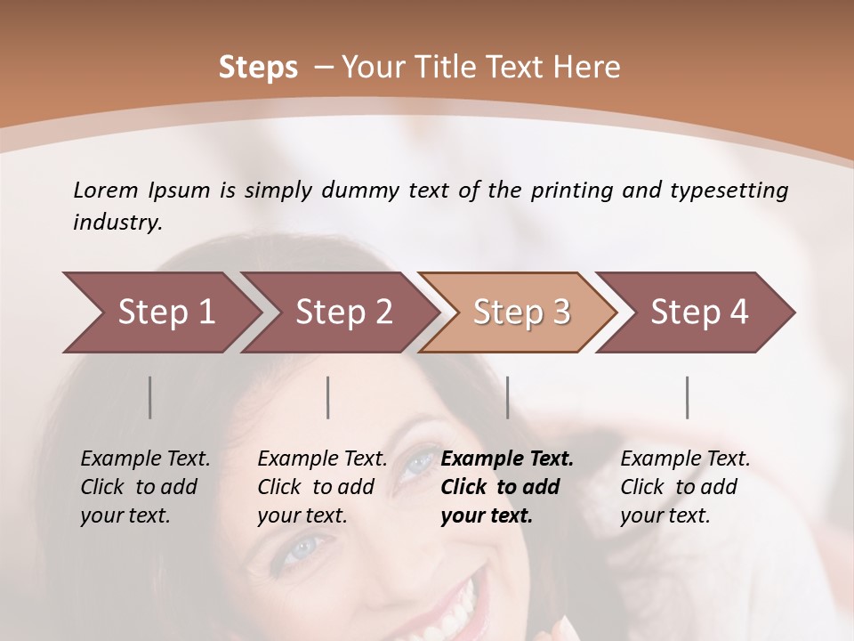 A Woman Laying On A Couch With A Smile On Her Face PowerPoint Template