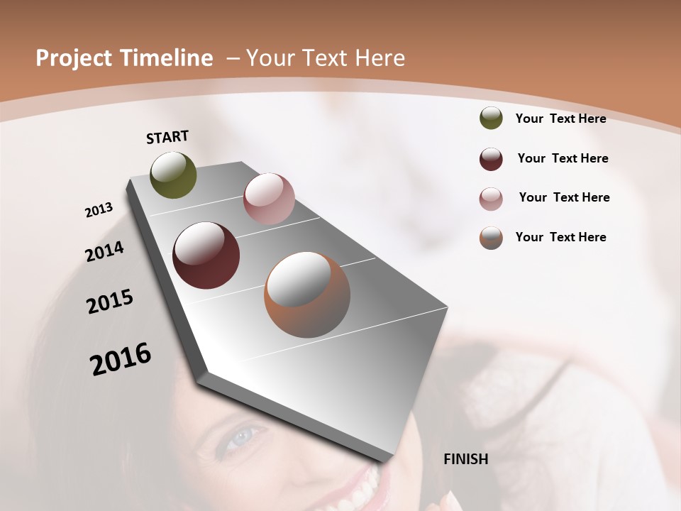 A Woman Laying On A Couch With A Smile On Her Face PowerPoint Template