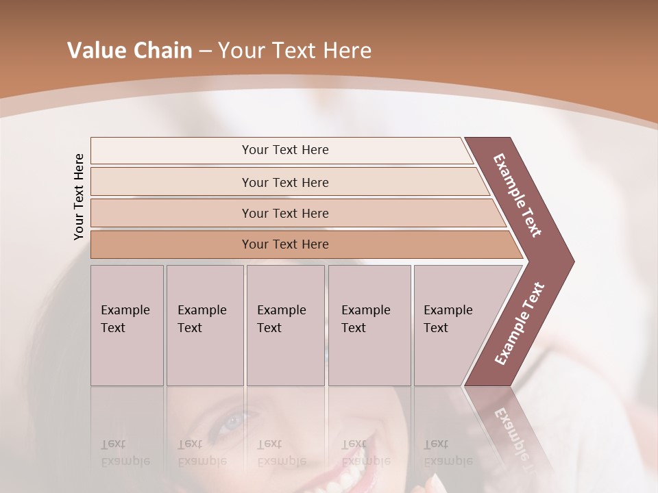 A Woman Laying On A Couch With A Smile On Her Face PowerPoint Template