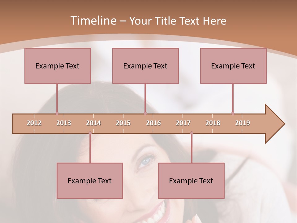 A Woman Laying On A Couch With A Smile On Her Face PowerPoint Template