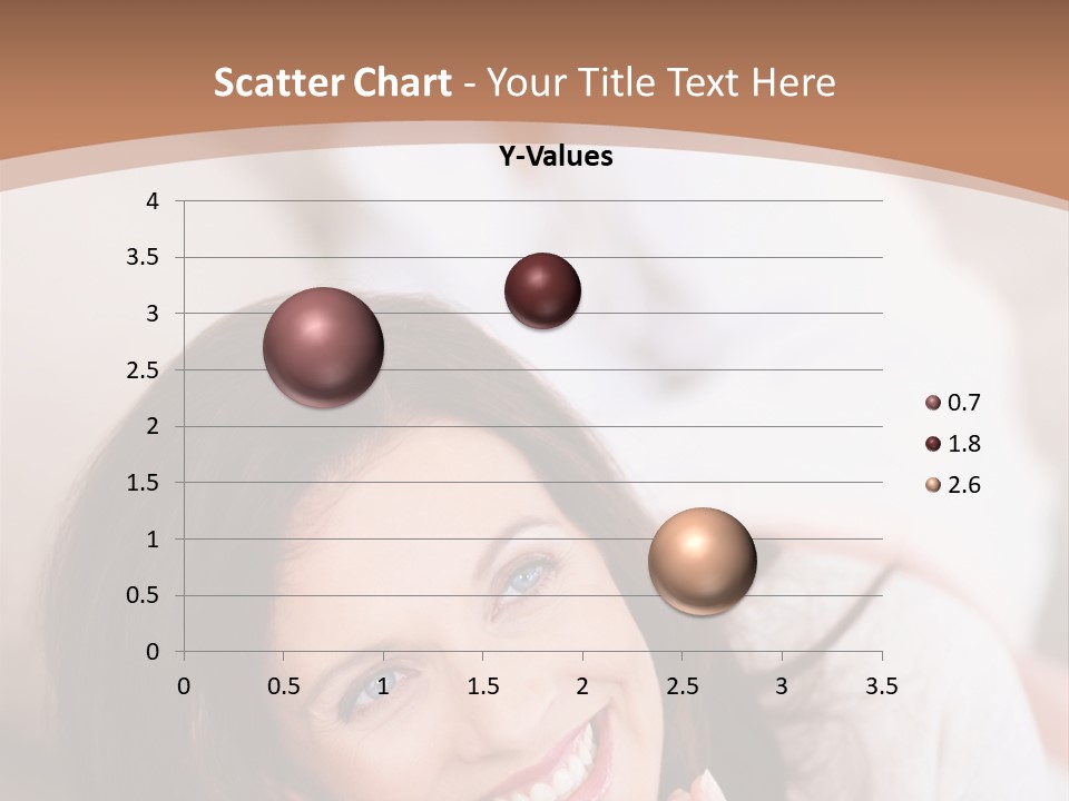 A Woman Laying On A Couch With A Smile On Her Face PowerPoint Template