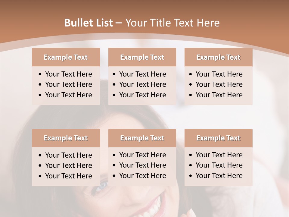 A Woman Laying On A Couch With A Smile On Her Face PowerPoint Template