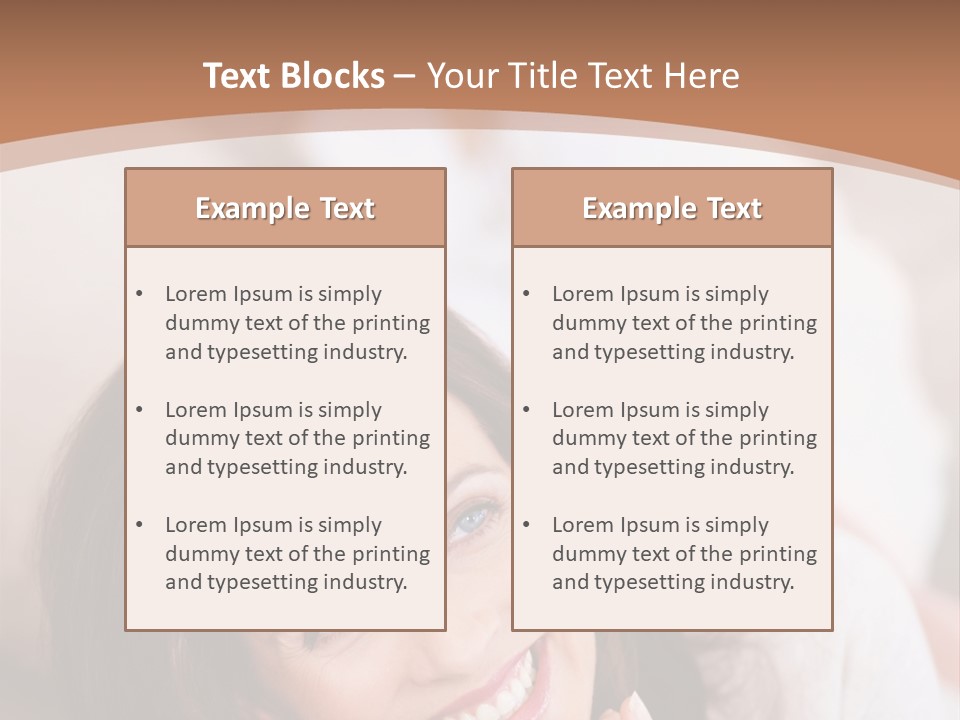 A Woman Laying On A Couch With A Smile On Her Face PowerPoint Template