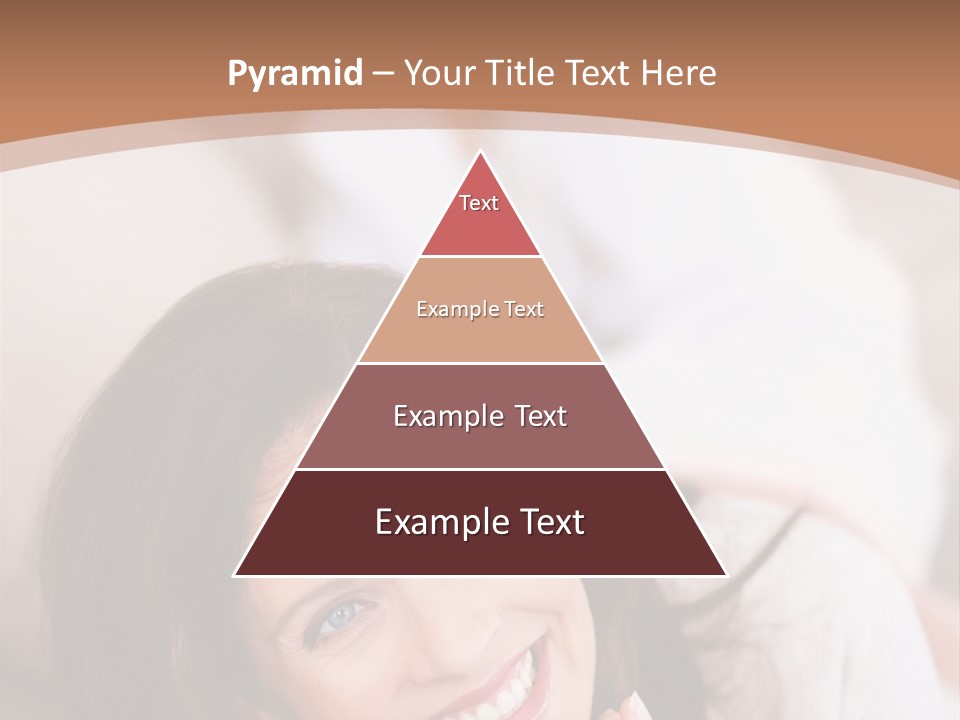 A Woman Laying On A Couch With A Smile On Her Face PowerPoint Template