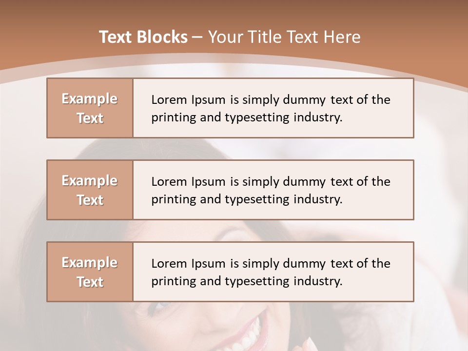 A Woman Laying On A Couch With A Smile On Her Face PowerPoint Template