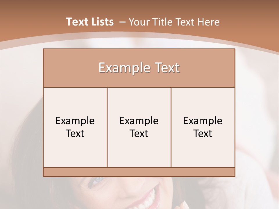 A Woman Laying On A Couch With A Smile On Her Face PowerPoint Template