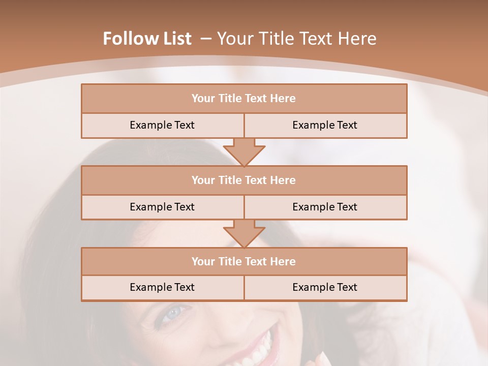 A Woman Laying On A Couch With A Smile On Her Face PowerPoint Template
