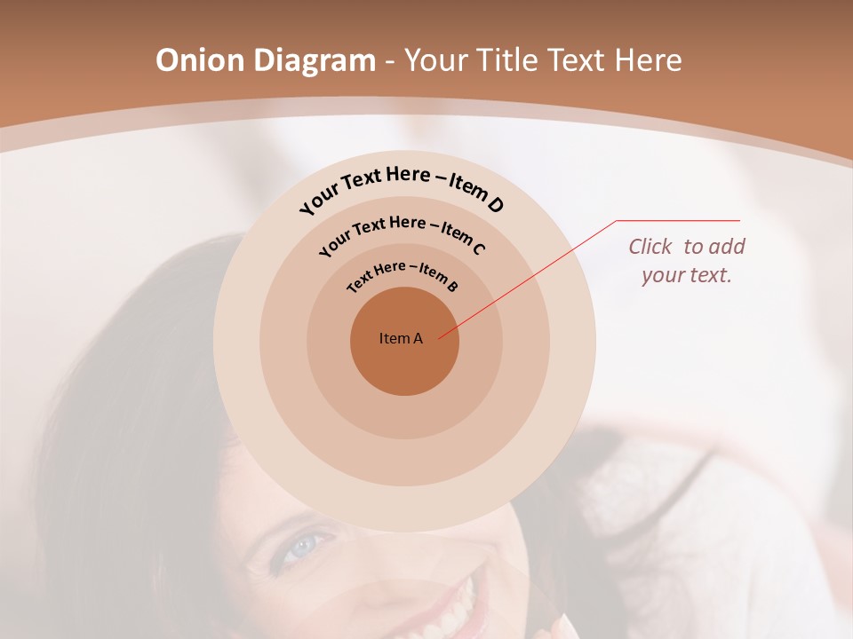 A Woman Laying On A Couch With A Smile On Her Face PowerPoint Template