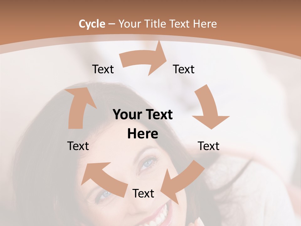 A Woman Laying On A Couch With A Smile On Her Face PowerPoint Template