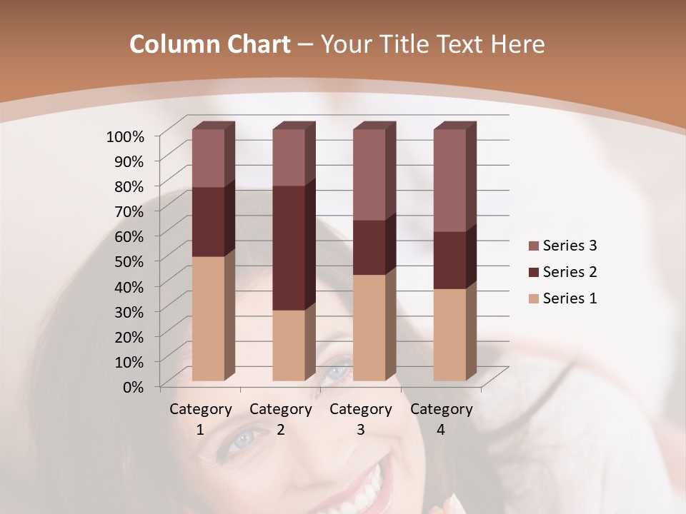 A Woman Laying On A Couch With A Smile On Her Face PowerPoint Template