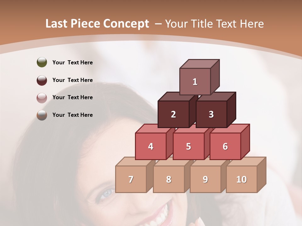 A Woman Laying On A Couch With A Smile On Her Face PowerPoint Template