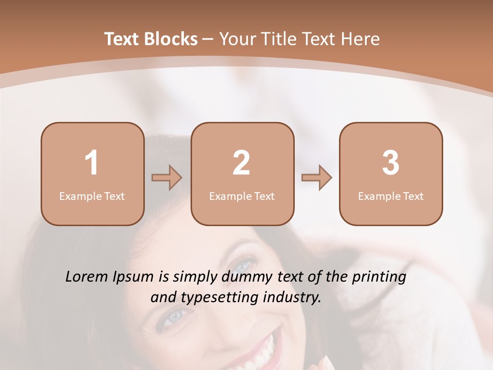 A Woman Laying On A Couch With A Smile On Her Face PowerPoint Template