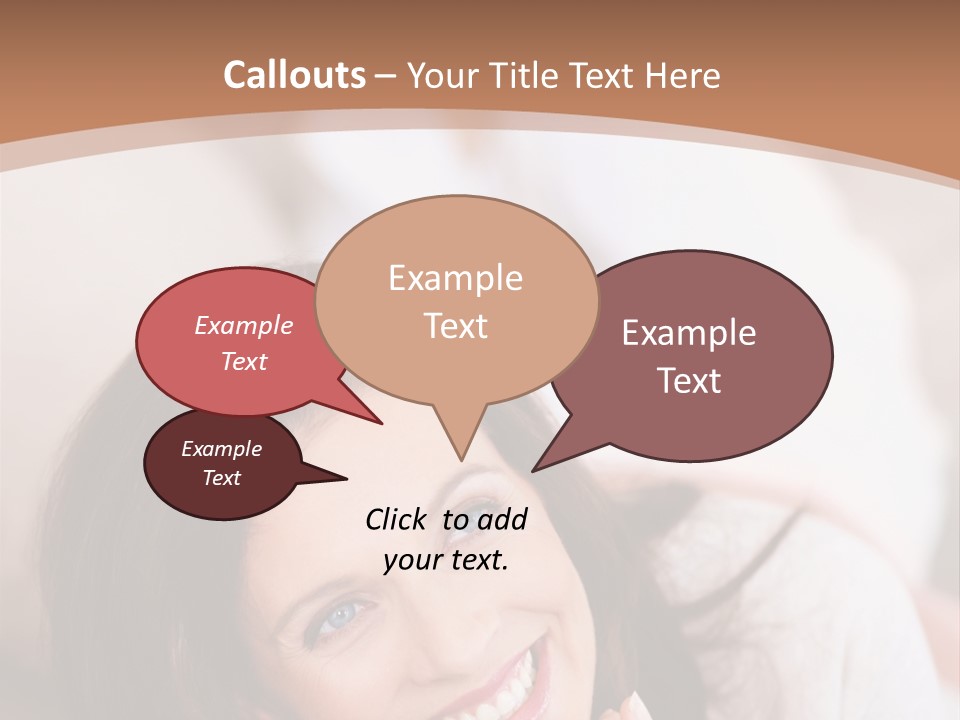 A Woman Laying On A Couch With A Smile On Her Face PowerPoint Template