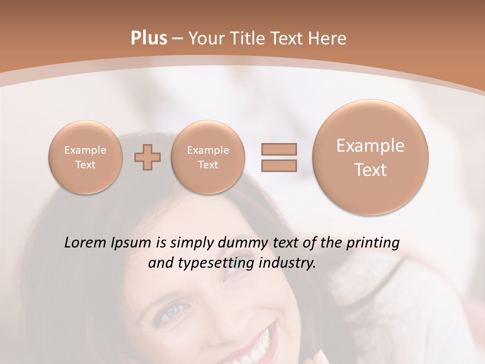 A Woman Laying On A Couch With A Smile On Her Face PowerPoint Template
