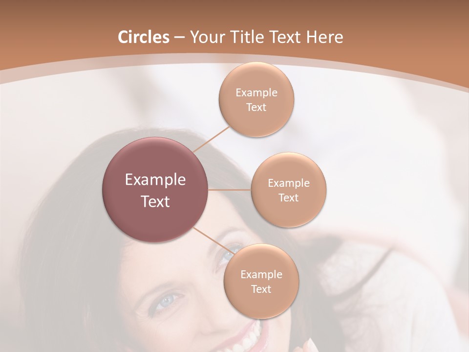 A Woman Laying On A Couch With A Smile On Her Face PowerPoint Template